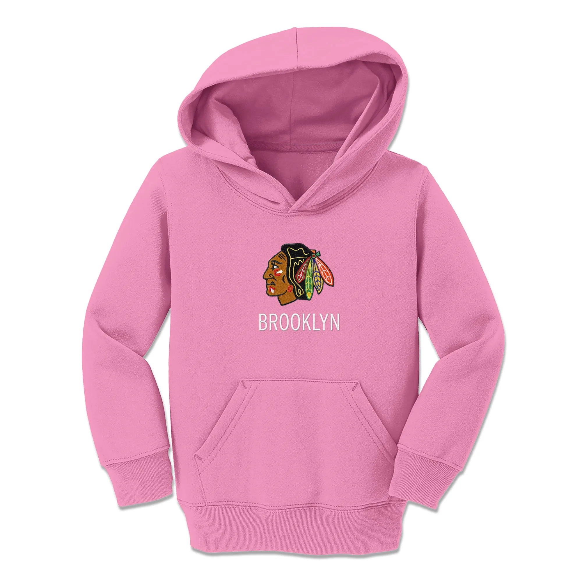 Personalized Chicago Blackhawks Toddler Pullover Hooded Sweatshirt