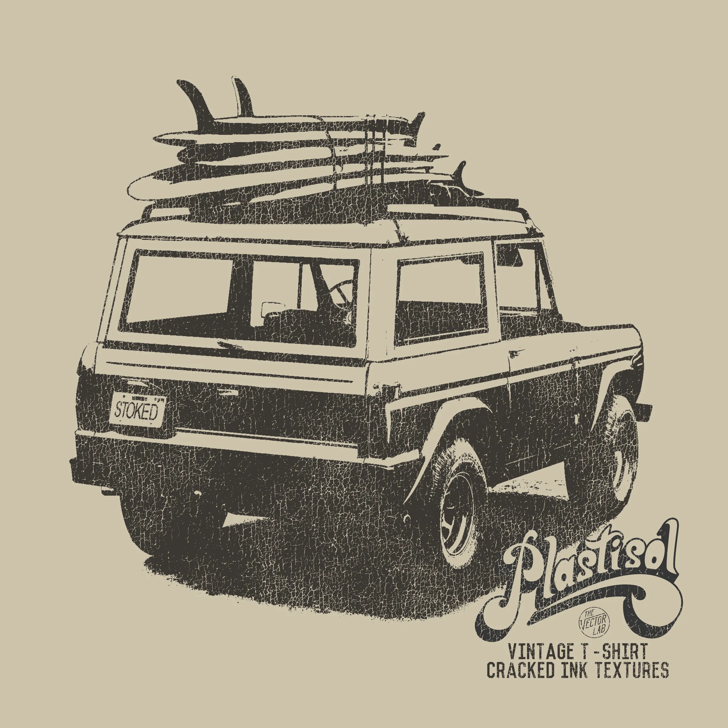 Plastisol 1&2 Bundle: Vintage T-Shirt Textures