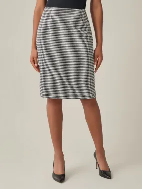 Plus Vivien Skirt, Houndstooth