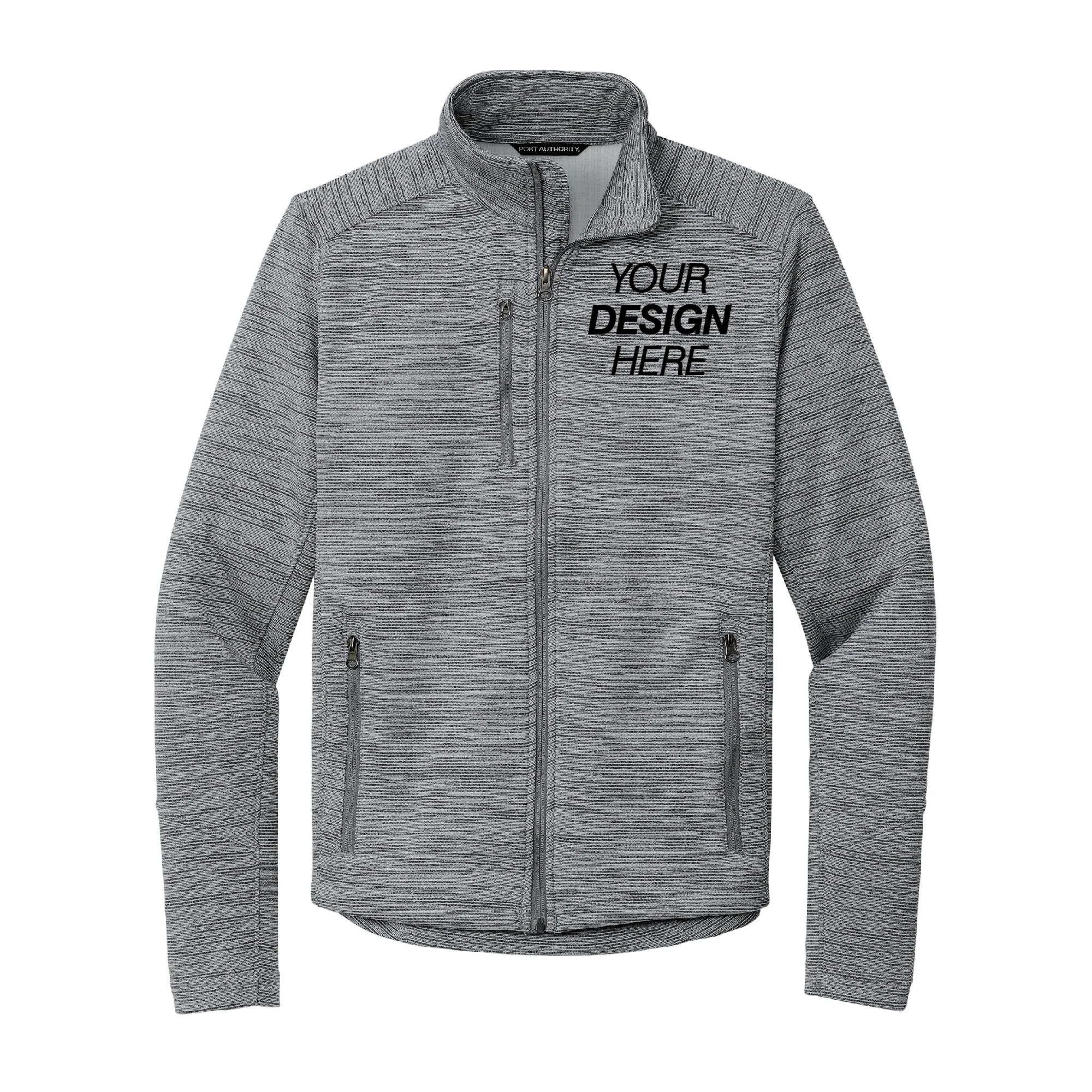 Port Authority® Digi Stripe Fleece Jacket