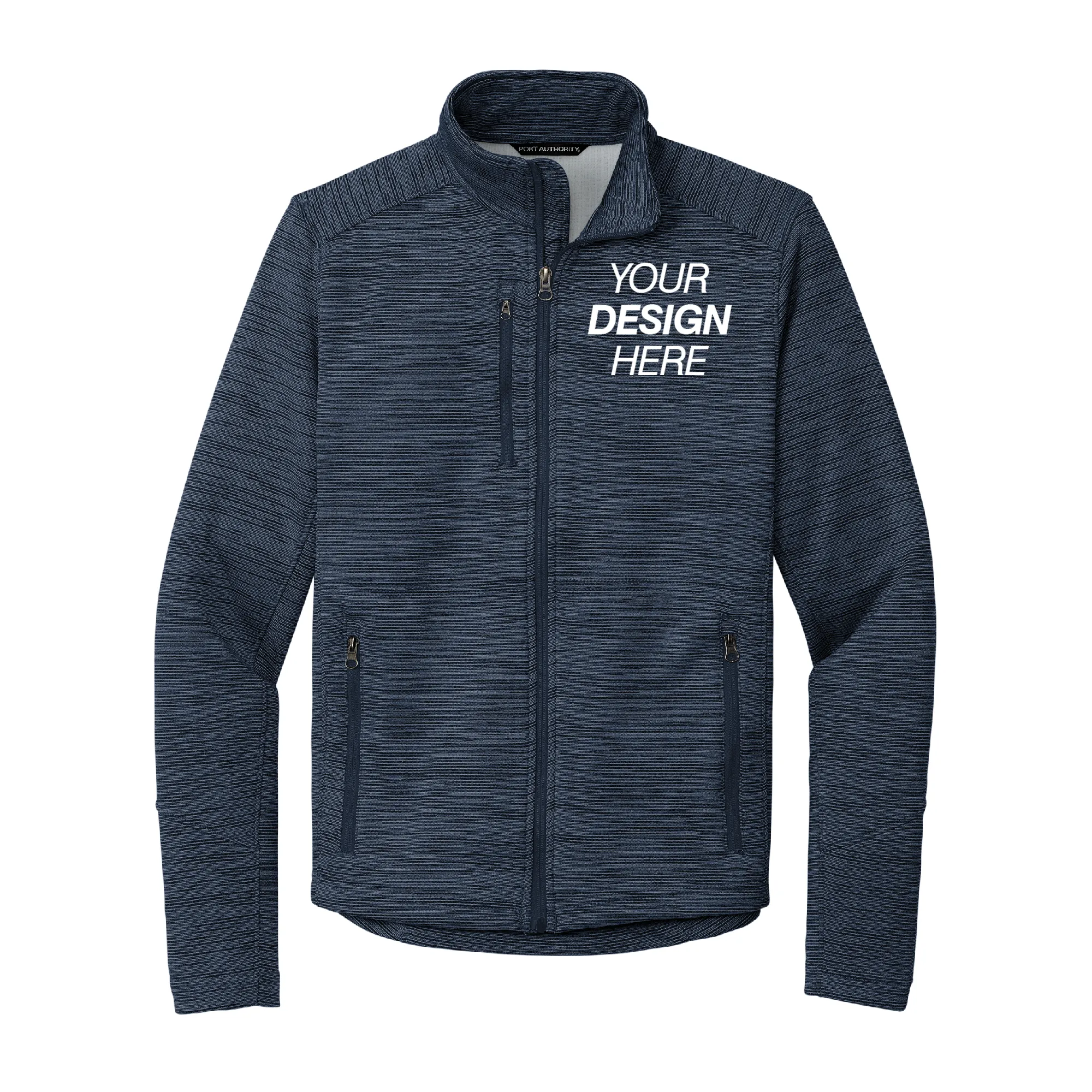 Port Authority® Digi Stripe Fleece Jacket