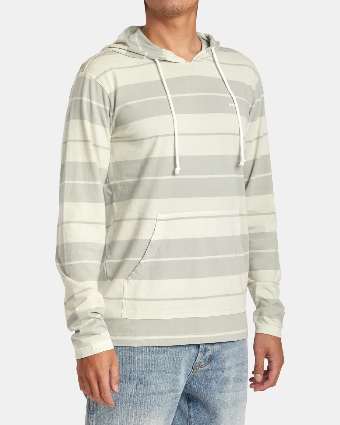 PTC Stripe Hoodie - Silver Bleach