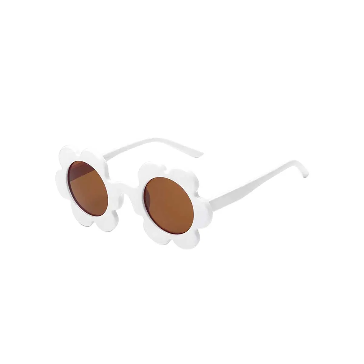 Quant Flower Sunglass, Brown Lens