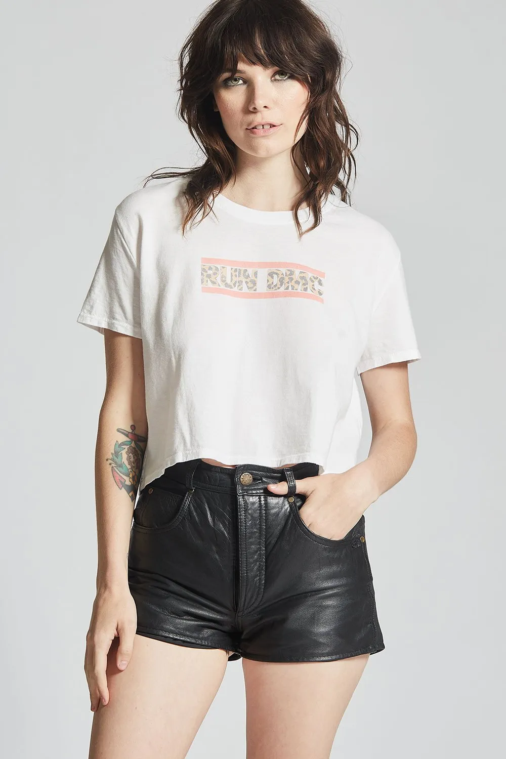 Recycled Karma Run DMC Crop Tee