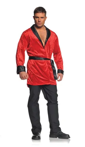 Red Smoking Jacket Adult