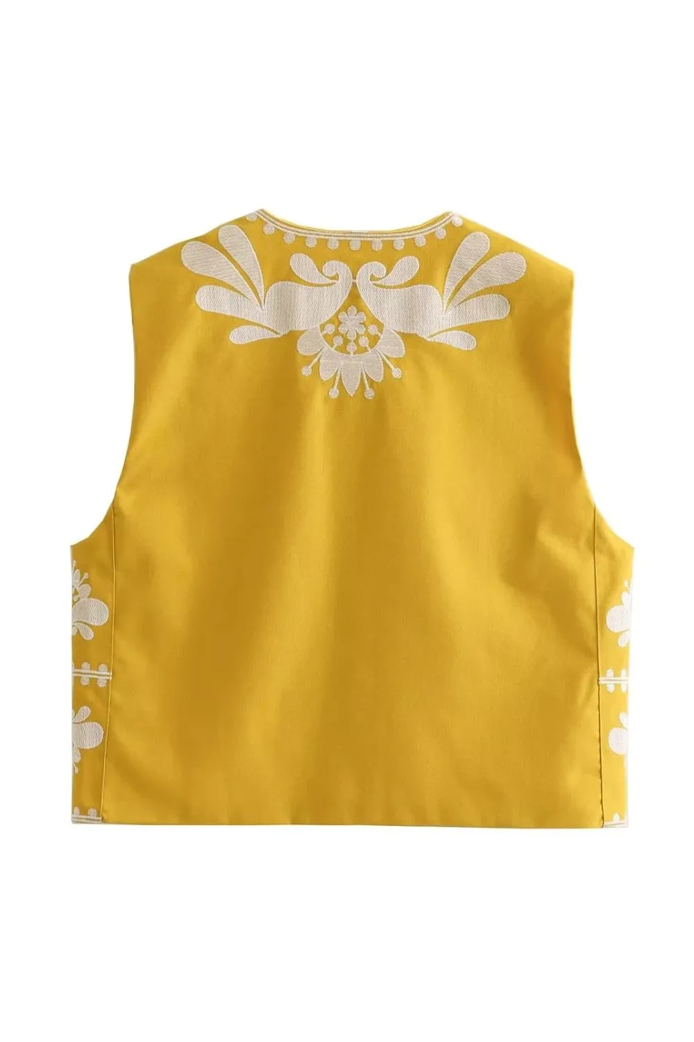 'Rosie' Embroidered Tank Top Vest (4 Colors)