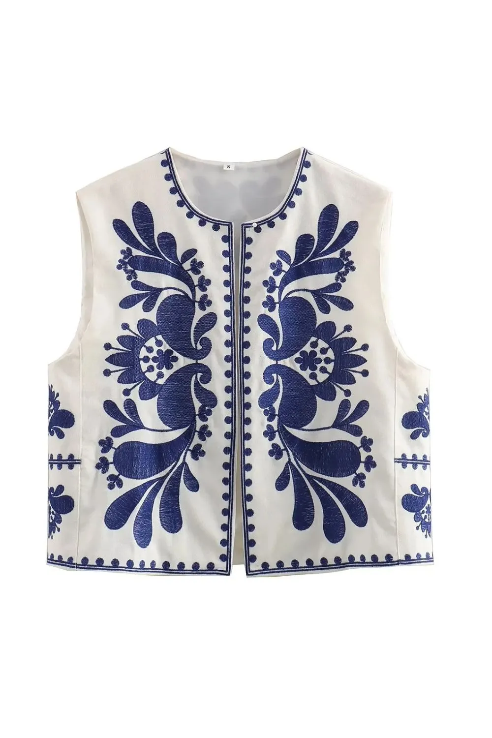 'Rosie' Embroidered Tank Top Vest (4 Colors)