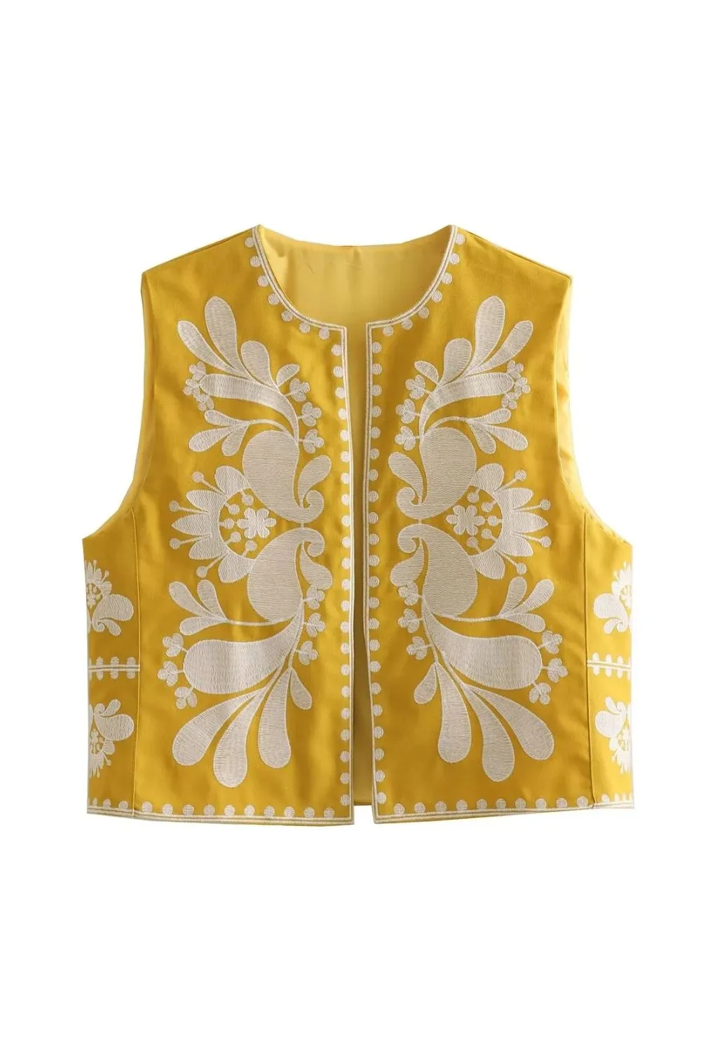 'Rosie' Embroidered Tank Top Vest (4 Colors)