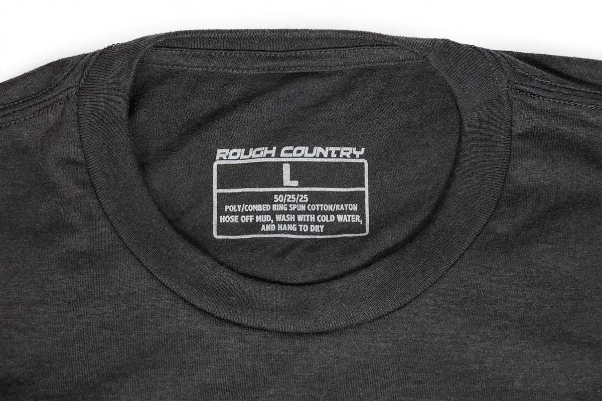 Rough Country T-Shirt - Born & Raised - Black - 2XL