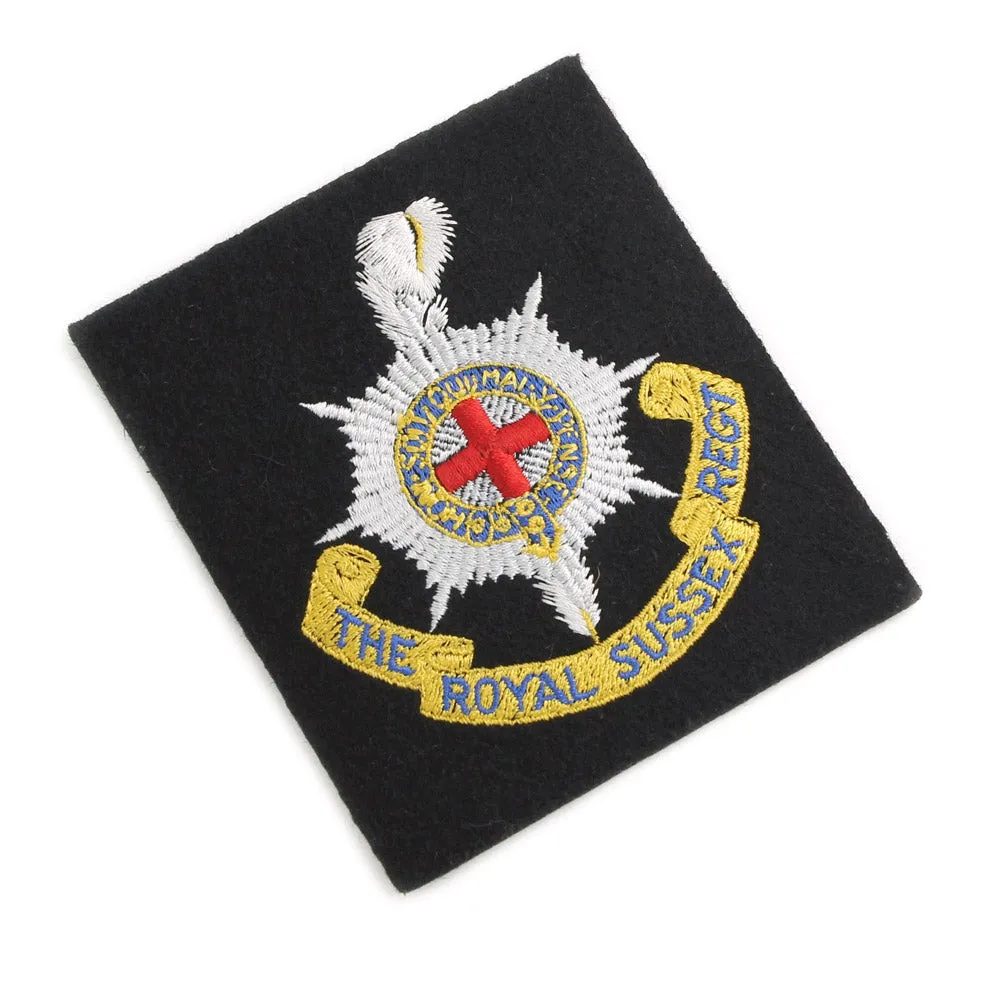 ROYAL SUSSEX REGIMENT CLOTH BLAZER BADGE