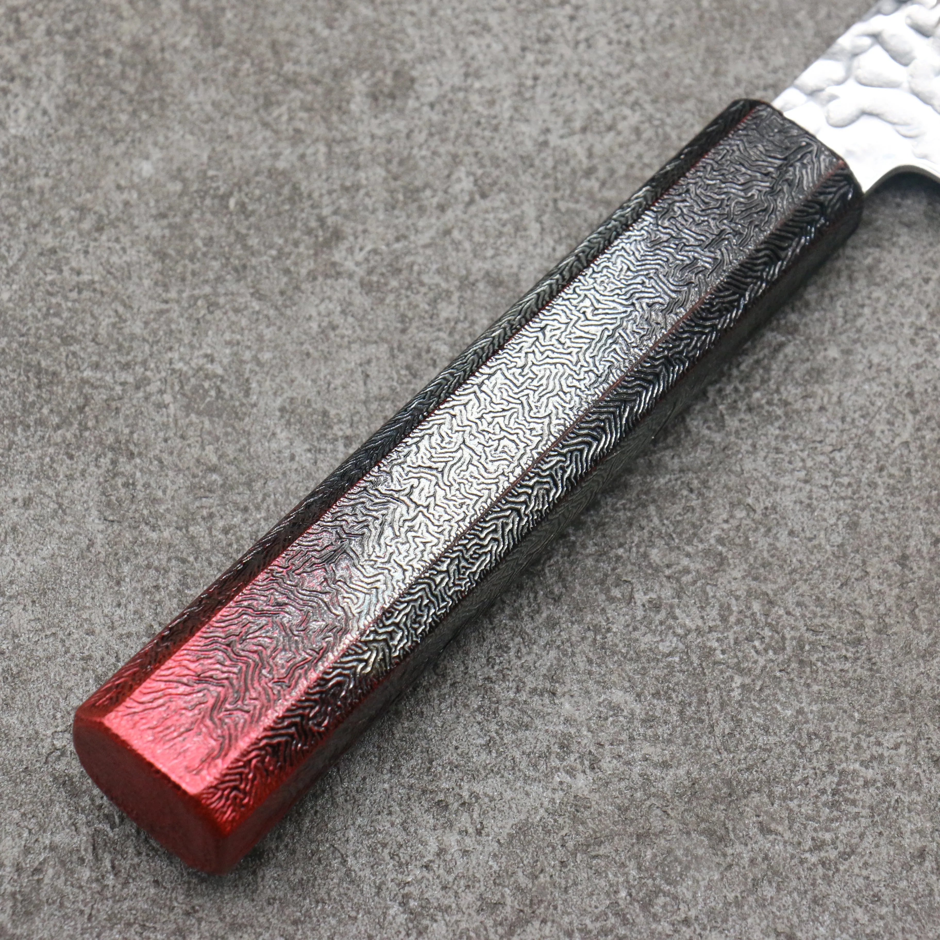 Sakai Takayuki Rinnou VG10 33 Layer Damascus Santoku 170mm Red Lacquered Handle