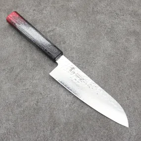 Sakai Takayuki Rinnou VG10 33 Layer Damascus Santoku 170mm Red Lacquered Handle