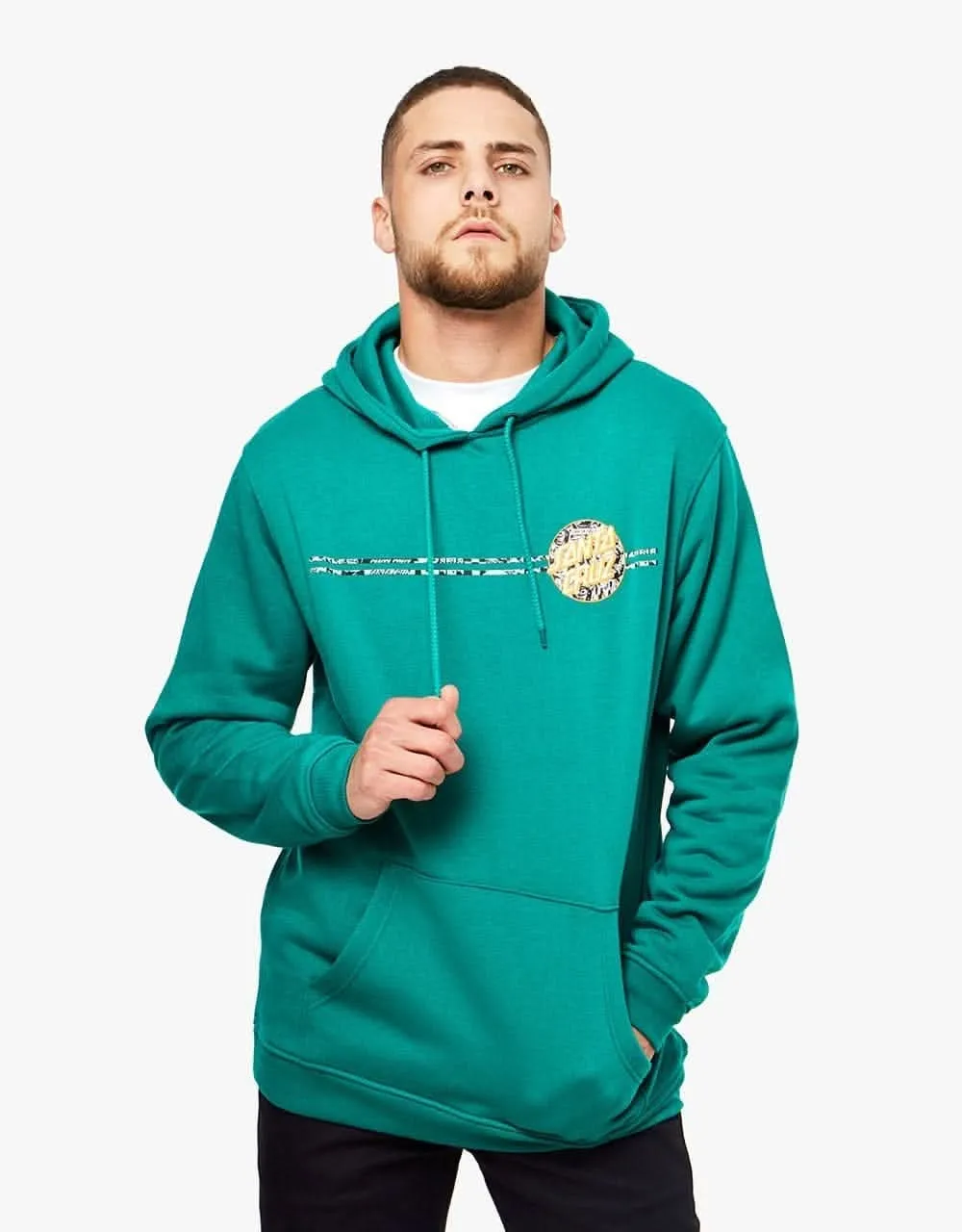 Santa Cruz Flier Dot Pullover Hoodie - Ivy Green