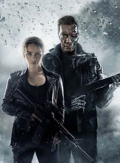 Sarah Connor Terminator Genisys Leather Jacket