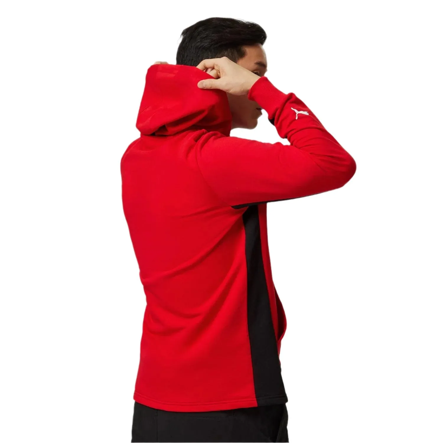 Scuderia Ferrari F1™ Team Big Shield Men's Hooded Sweatshirt- Red/Black