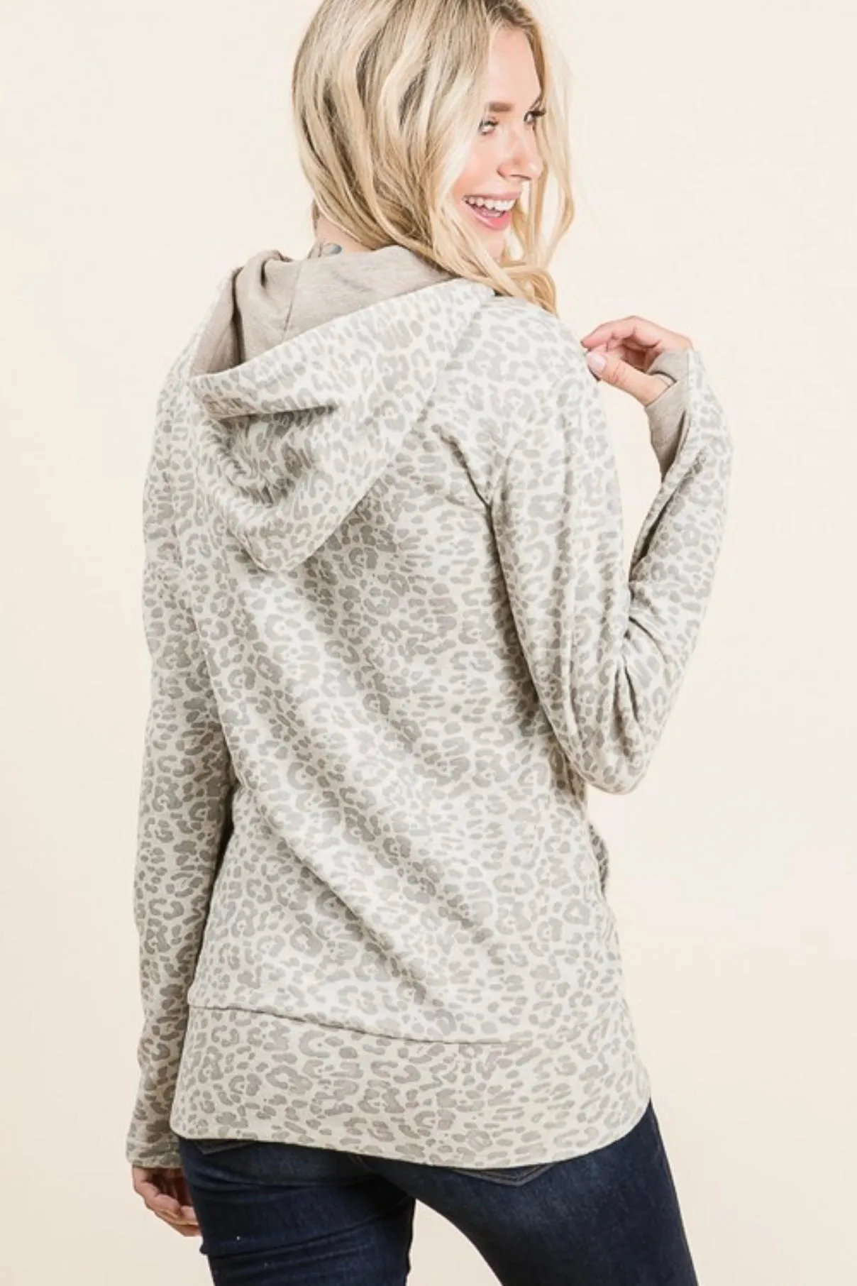 Shimmer Animal Thumbhole Hoodie