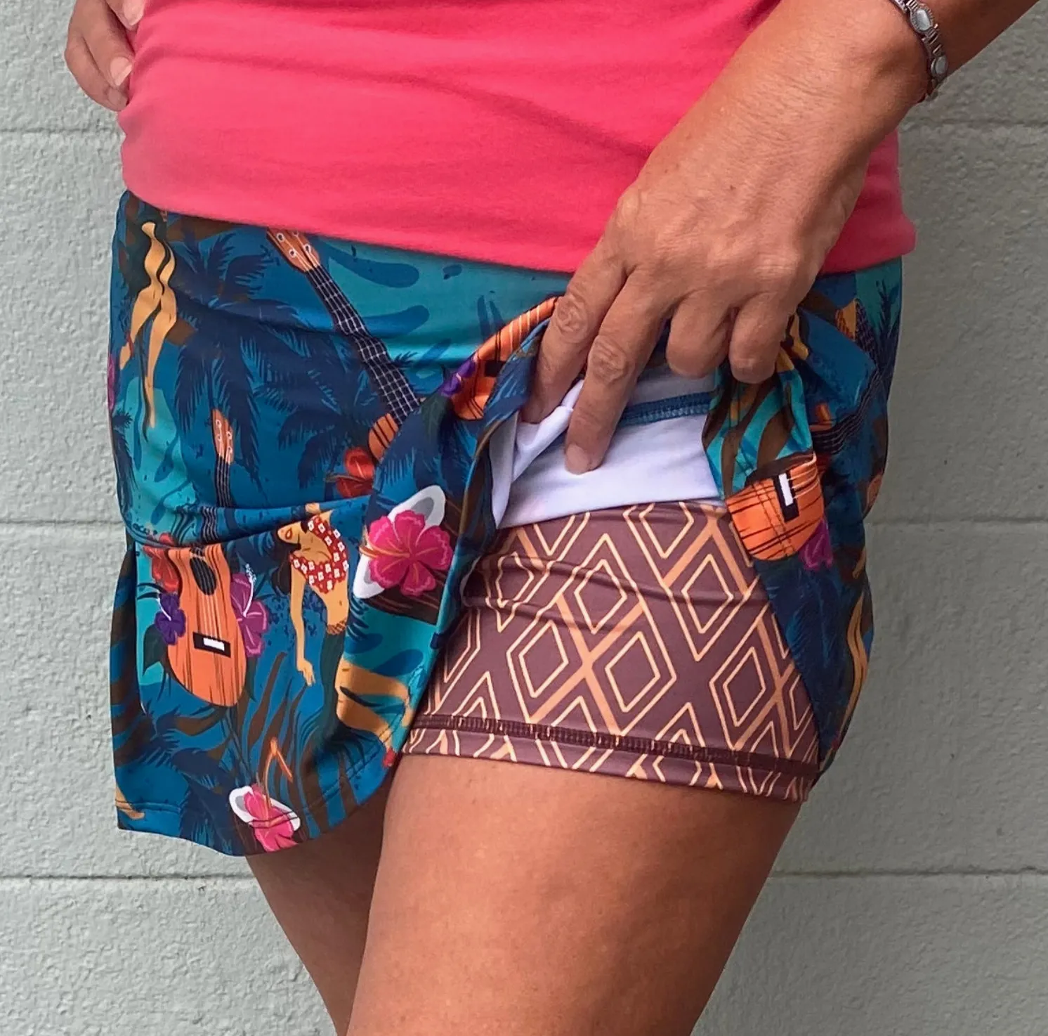 Skort shorts by Trunkers in various prints