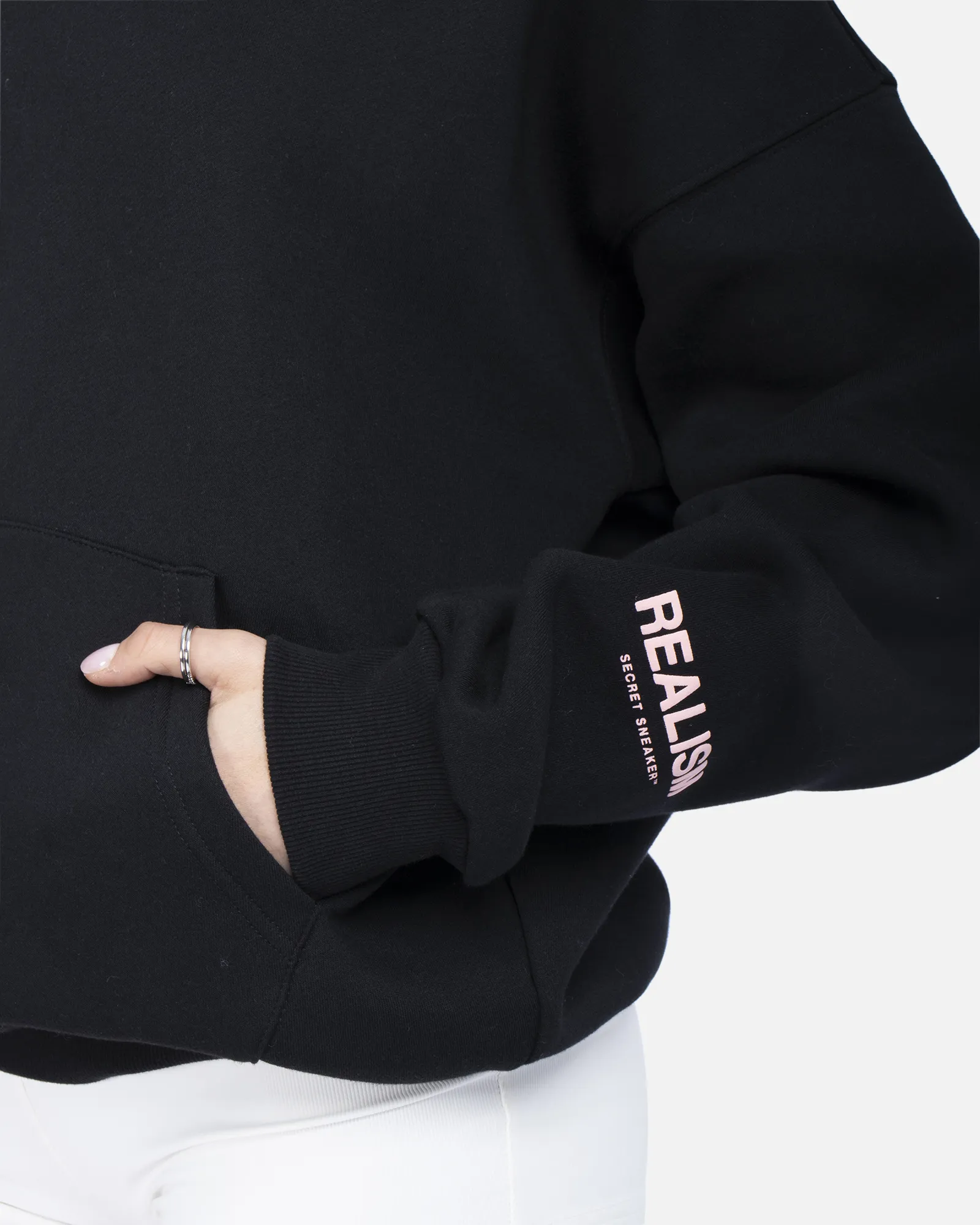 SSS REALISM COURT BOXY HOODIE MIDNIGHT PEACH