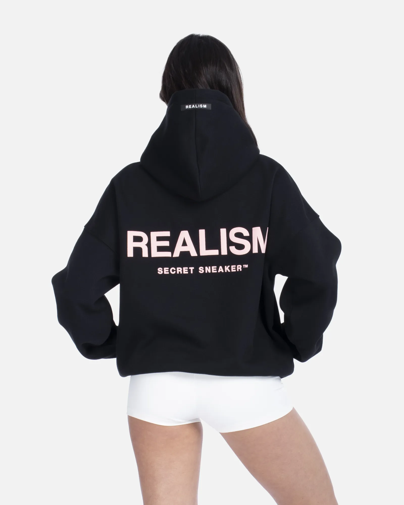 SSS REALISM COURT BOXY HOODIE MIDNIGHT PEACH