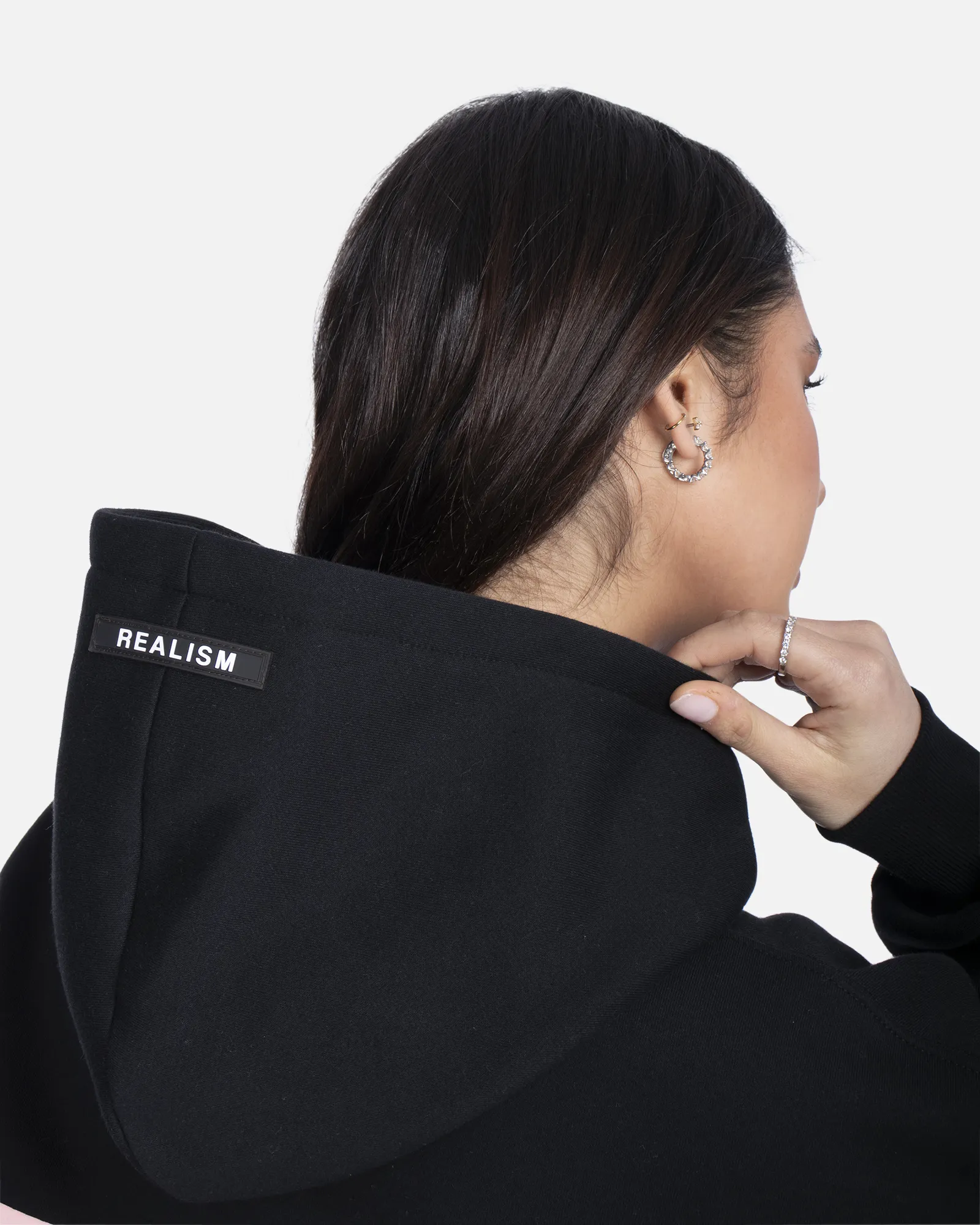 SSS REALISM COURT BOXY HOODIE MIDNIGHT PEACH