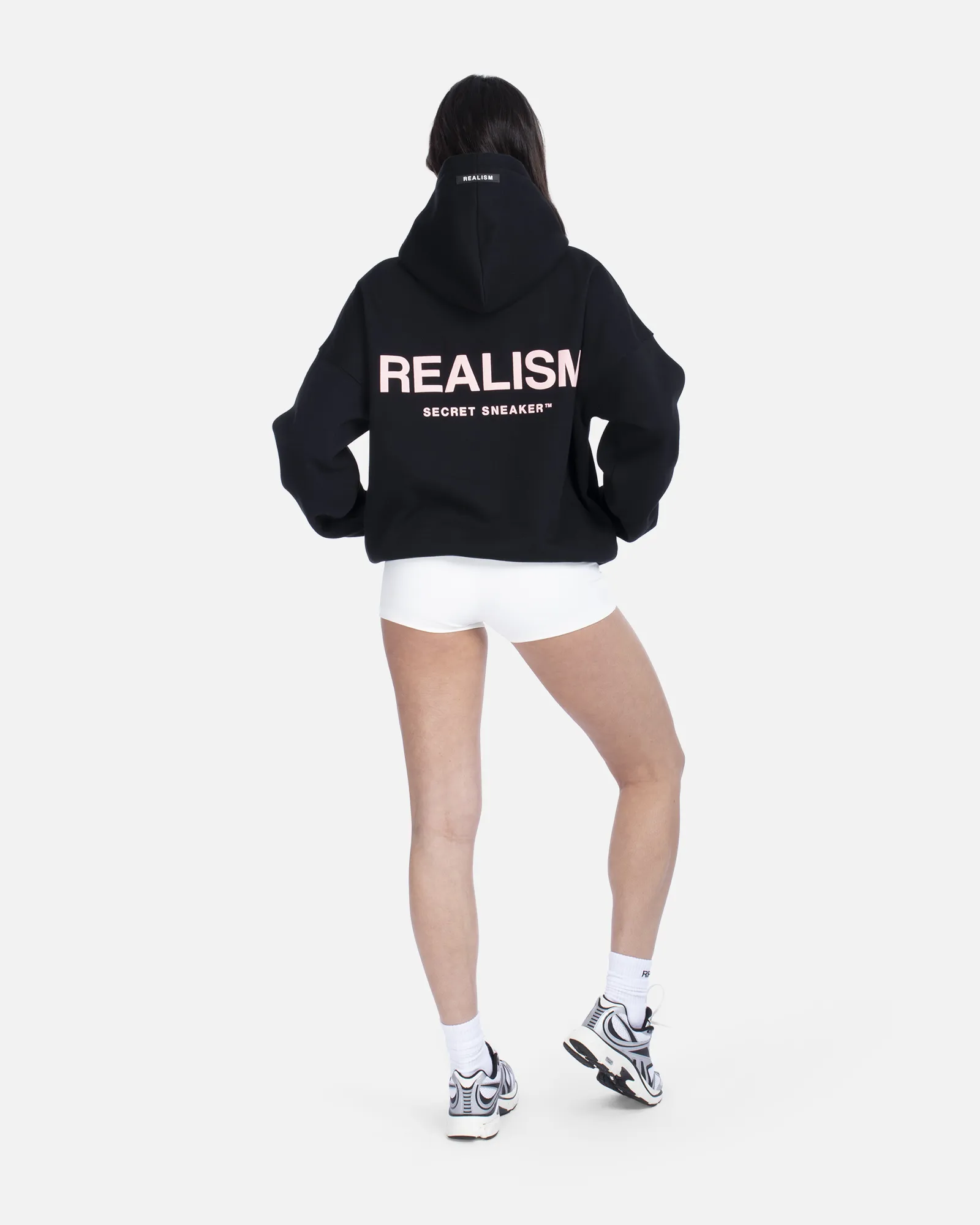 SSS REALISM COURT BOXY HOODIE MIDNIGHT PEACH