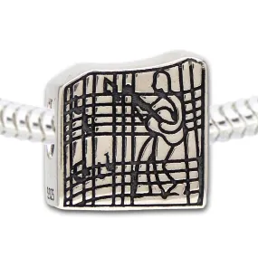 Sterling Silver Graceland Gates Bead Charm