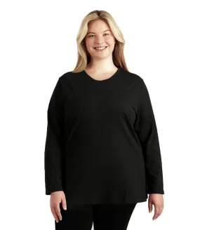 Stretch Naturals Lite Long Sleeve Scoop Neck Top Basic Colors