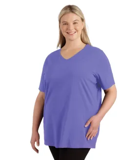 Stretch Naturals Lite Short Sleeve V-Neck Top Classic Colors