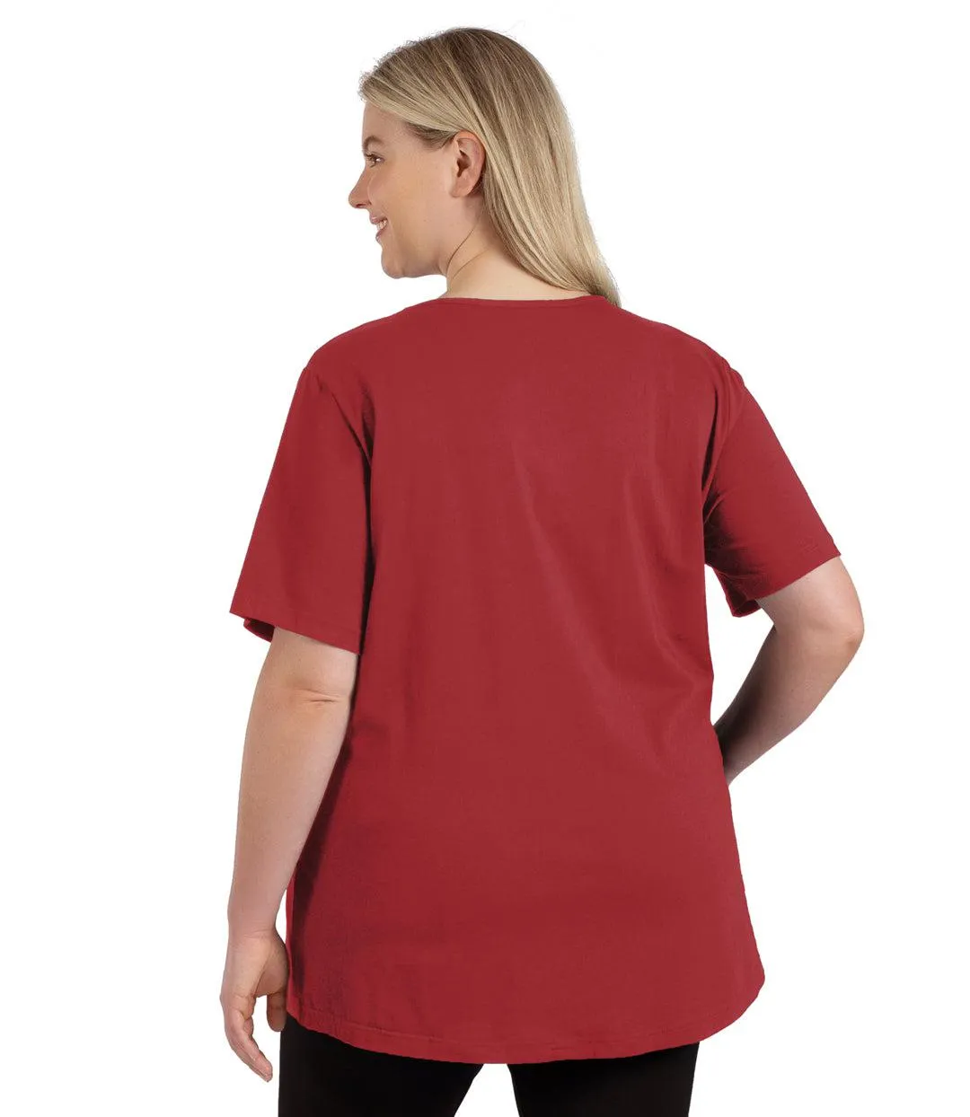 Stretch Naturals Lite Short Sleeve V-Neck Top Classic Colors