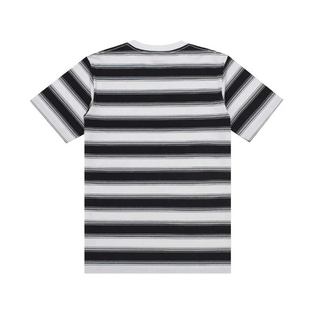 T-Shirt Stripe JASON BLACK WHITE