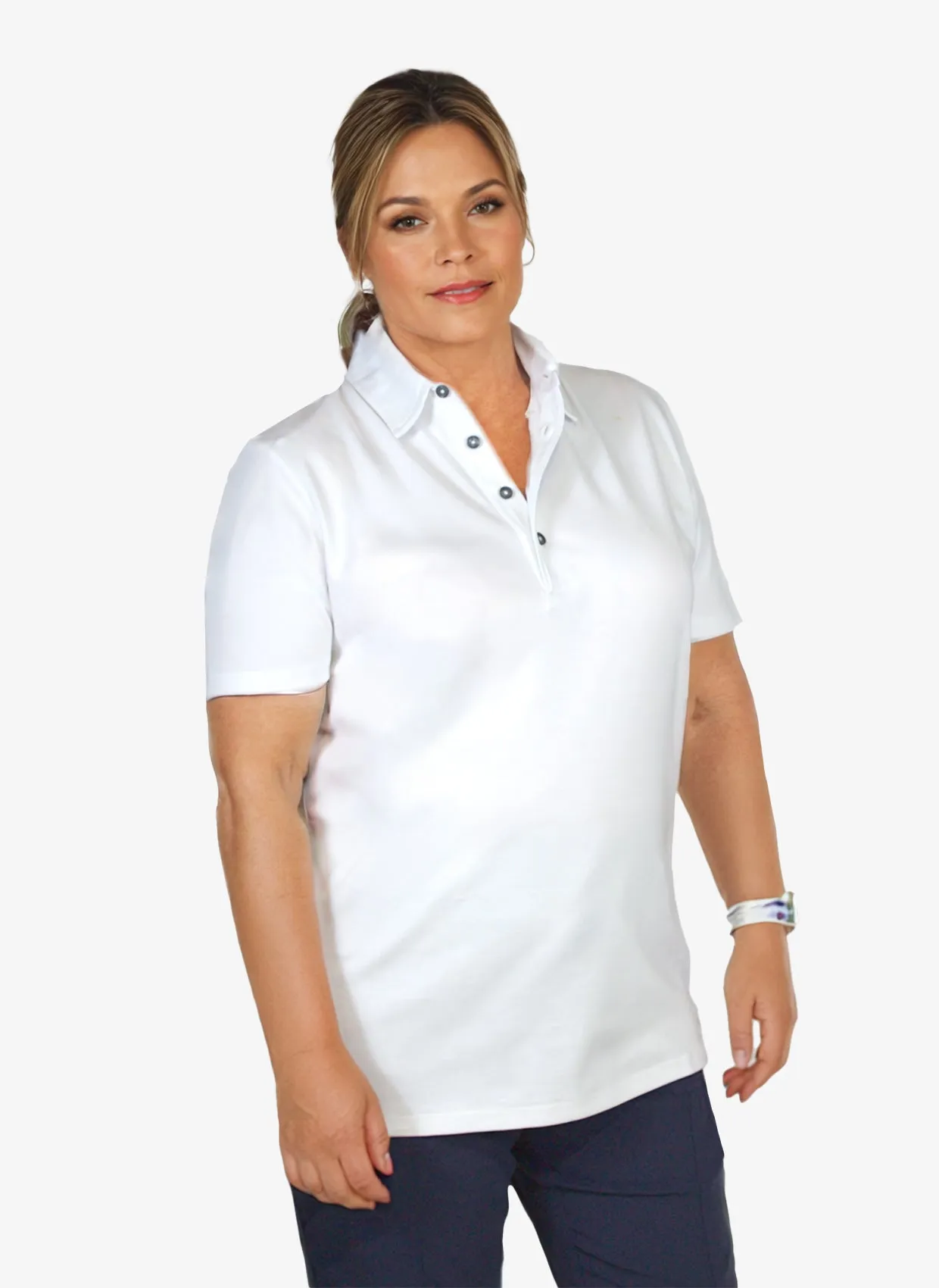 Tee Jays Pima Cotton Unisex Polo Shirt - White