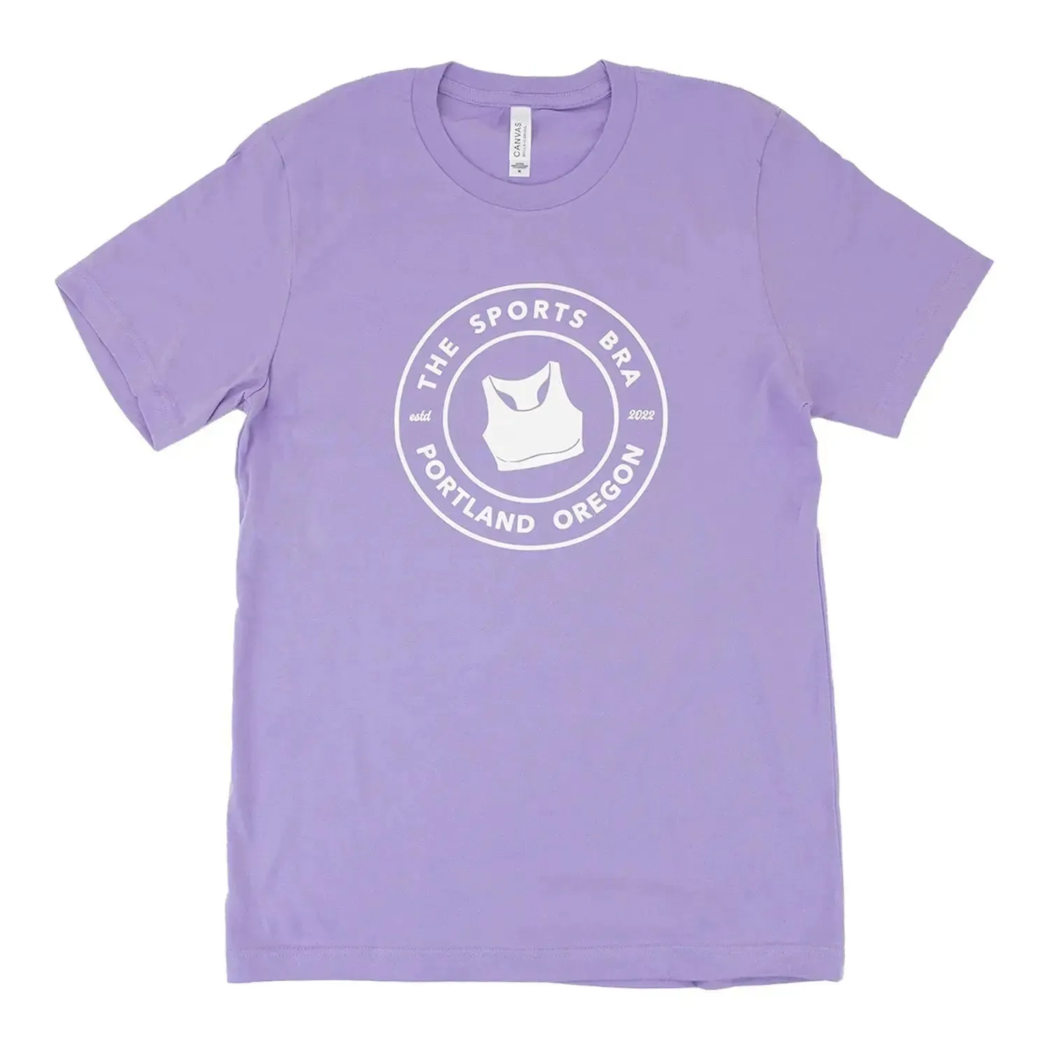 The Sports Bra Short Sleeve Tee (Lavender)