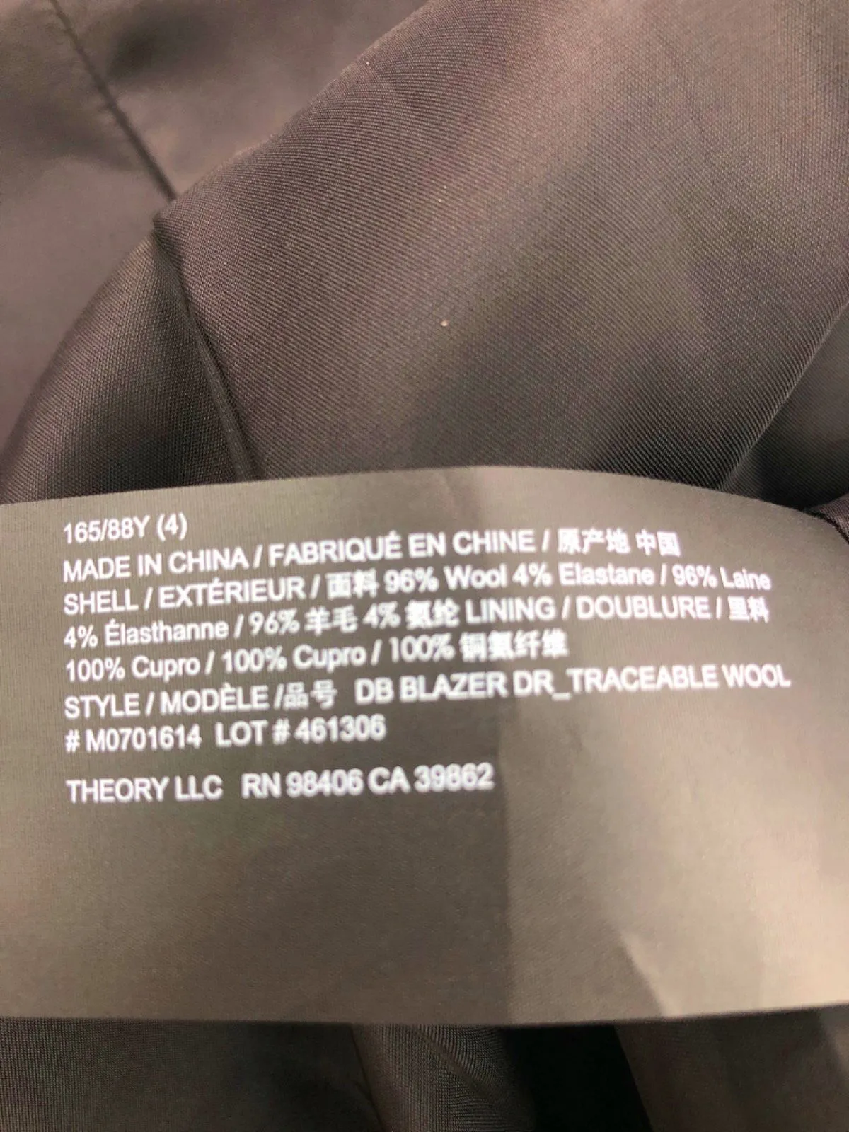 Theory Black Double-Breasted Blazer Dress UK 8