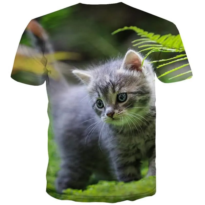 tshirt kitten tee top cat art costume pet men Cool