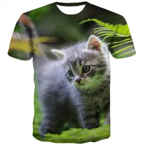 tshirt kitten tee top cat art costume pet men Cool