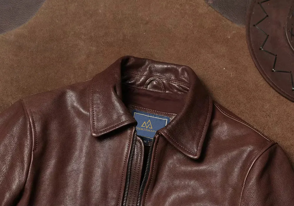 Type A2 leather flight jacket