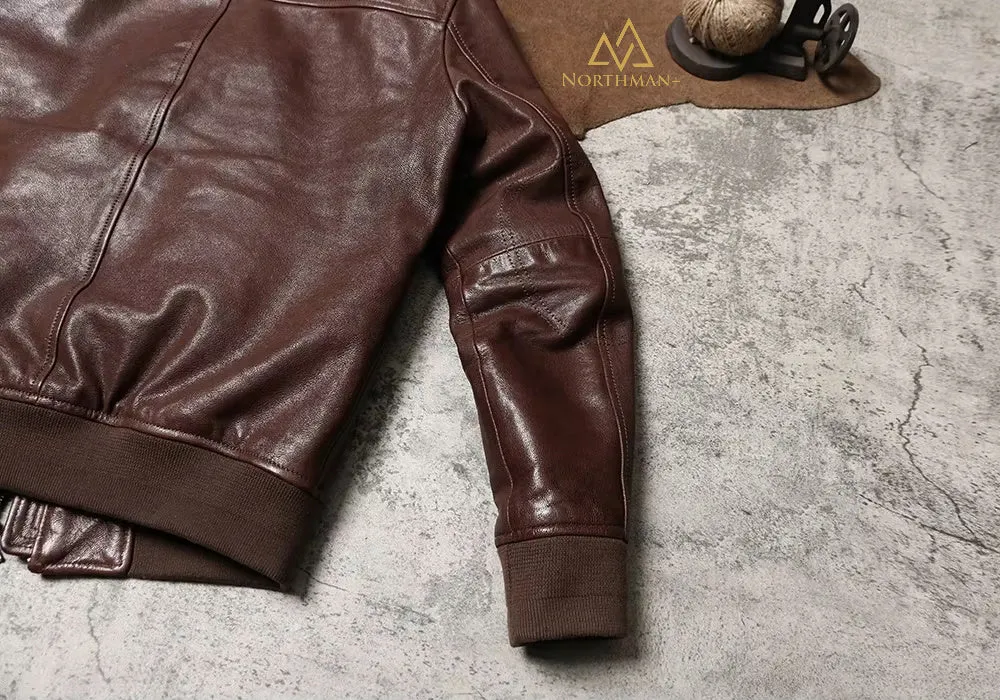 Type A2 leather flight jacket