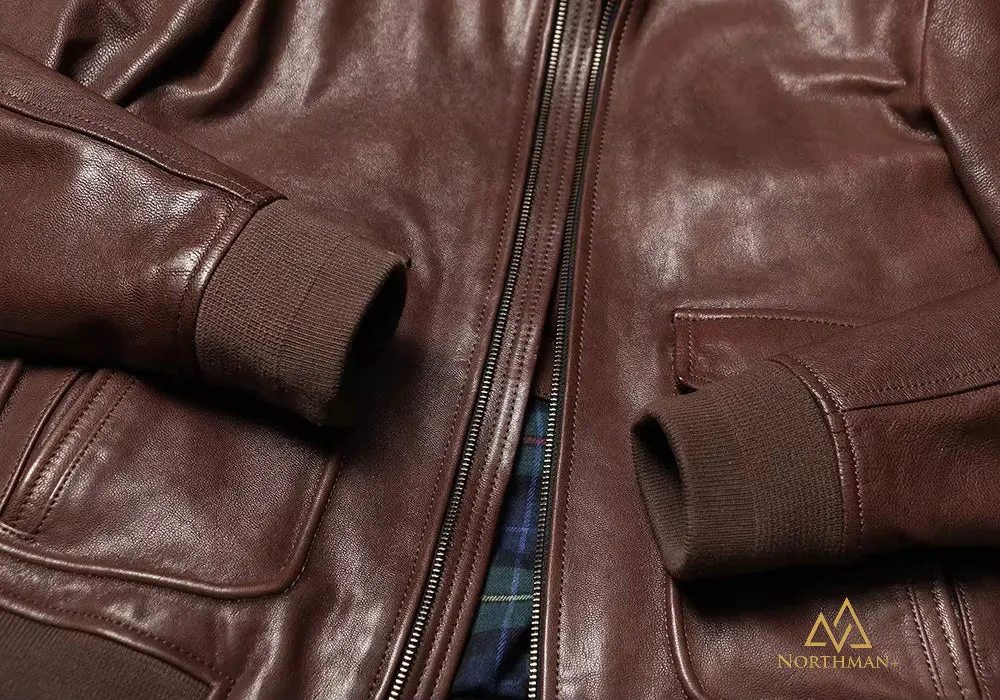 Type A2 leather flight jacket