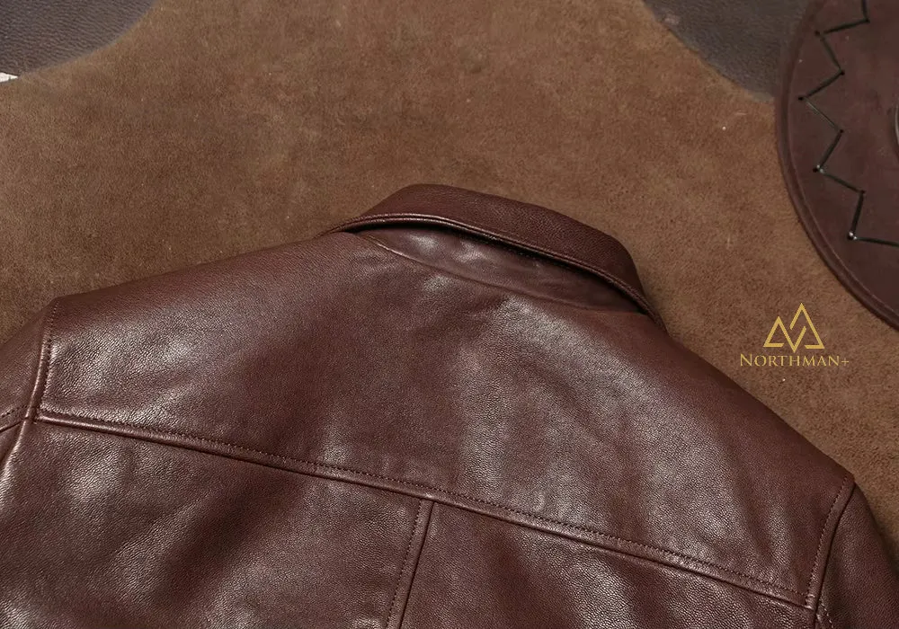 Type A2 leather flight jacket