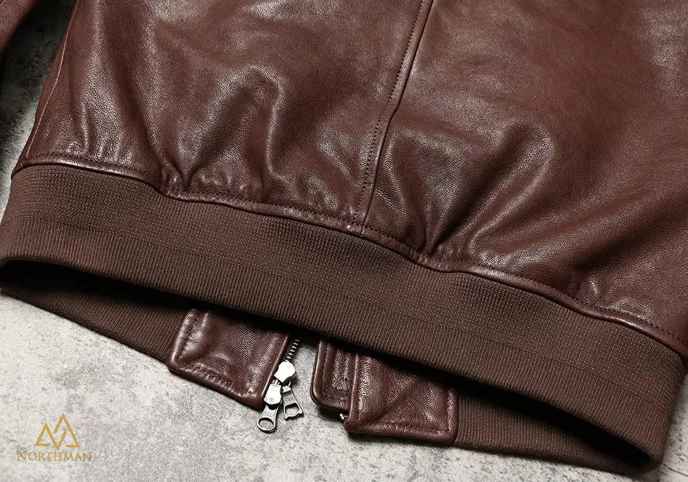 Type A2 leather flight jacket