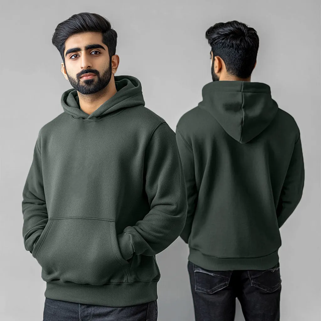 Unisex Premium Fleece- Hoodie (Dark Cool Green)