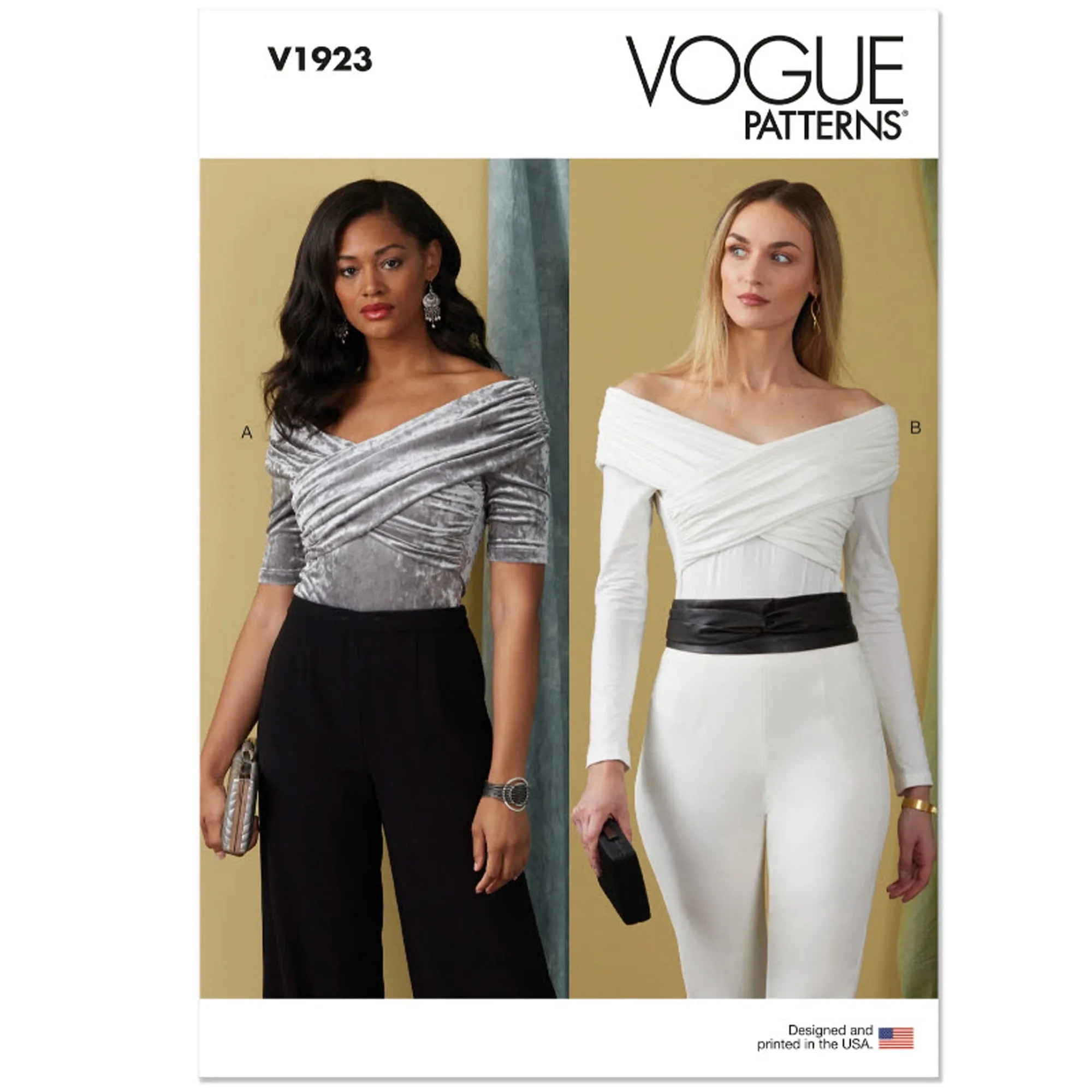 V1923 Misses' Off-The-Shoulder Bodysuit