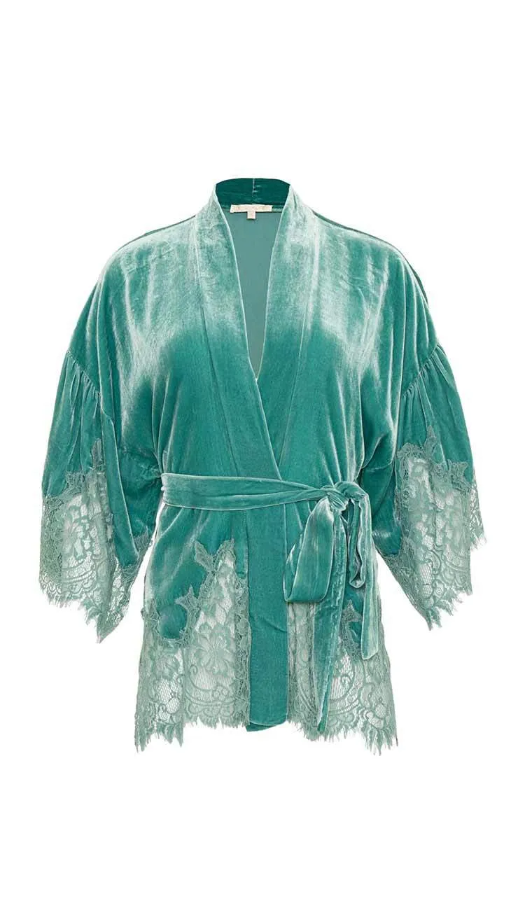 Velvet Coco Lace Kimono