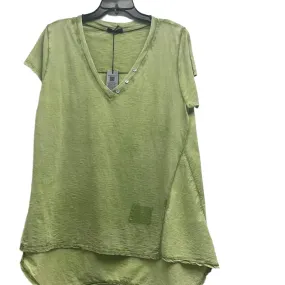 Vintage Finish Lime Green Cotton Tunic Top