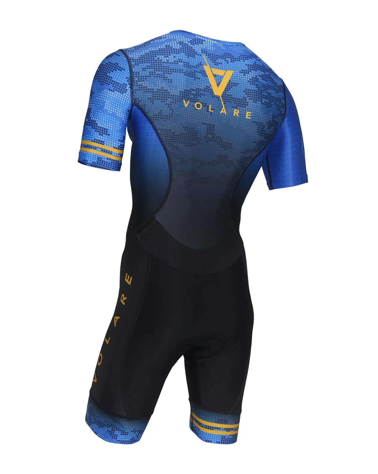 Volare Mens Camo Sleeved Aero Tri Suit