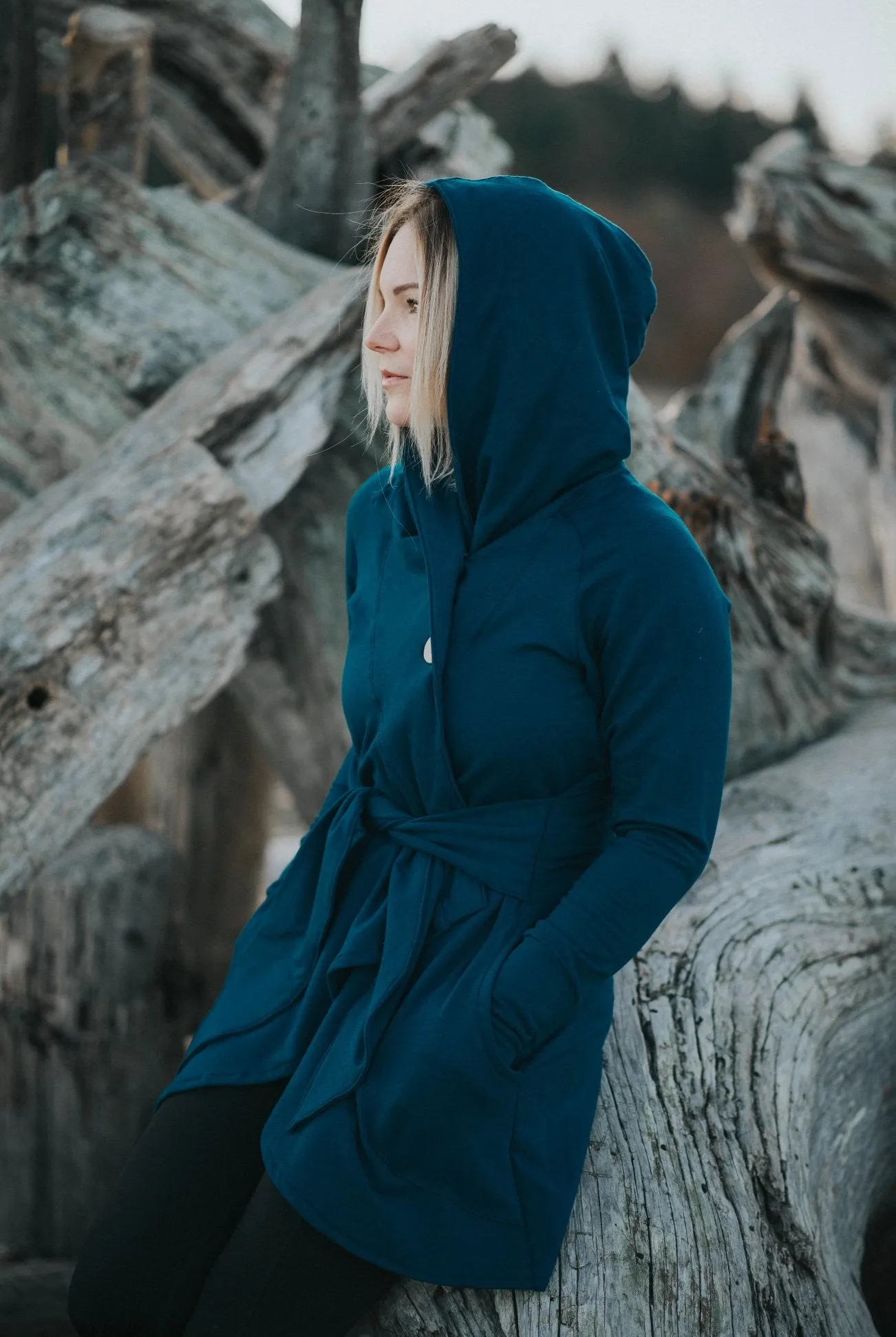 West Wrap Bamboo Fleece Coat