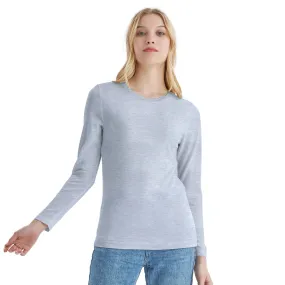 Women's Merino 170g Classic All-Season Base Layer Crew Grey Heather