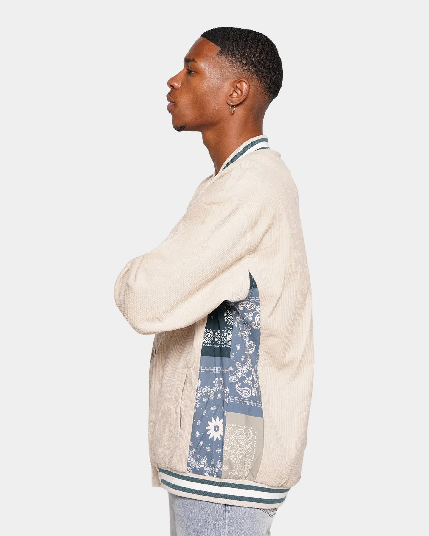 XXIII Hellekin Cord Bomber Jacket Cream