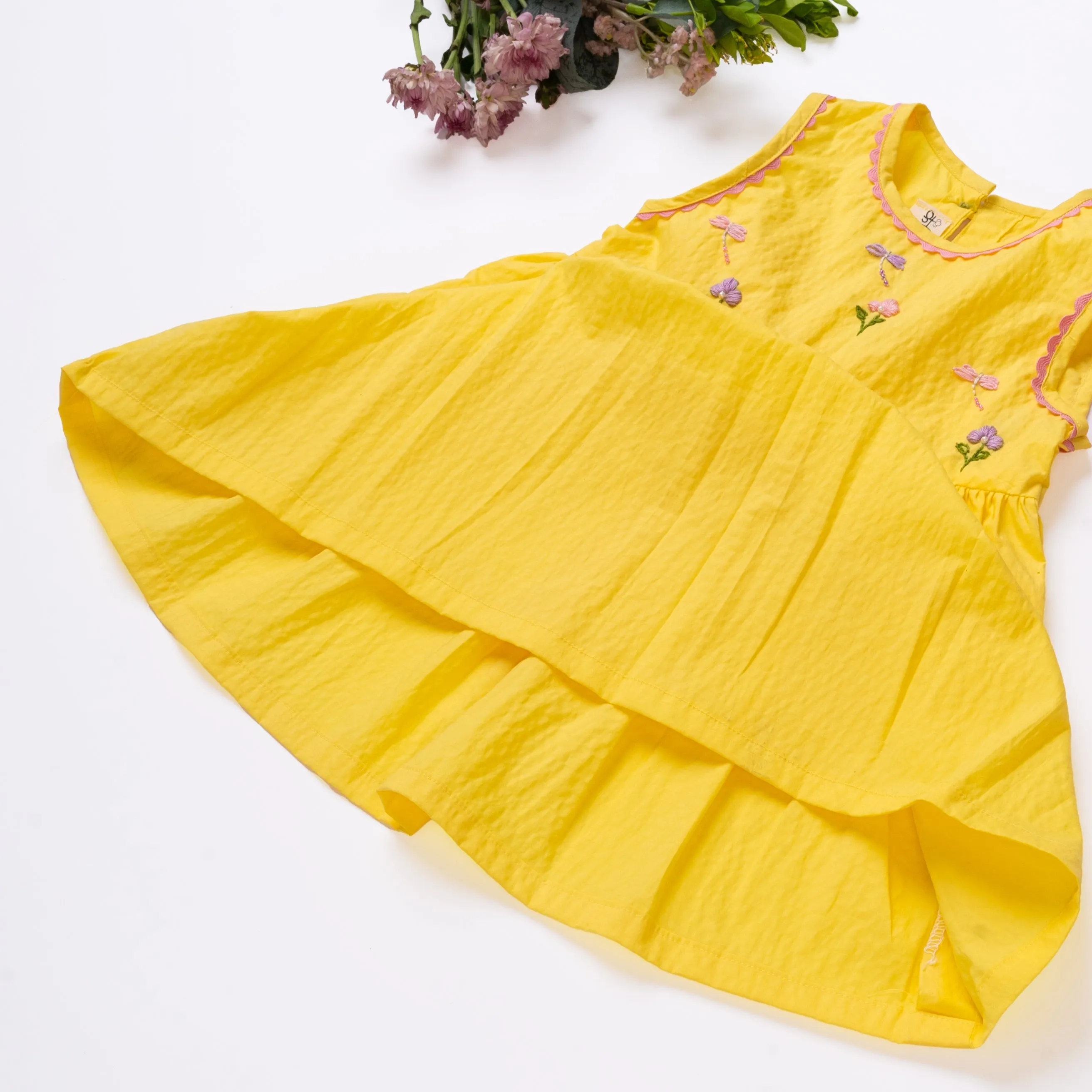 Yellow Anna Dragonfly Dress