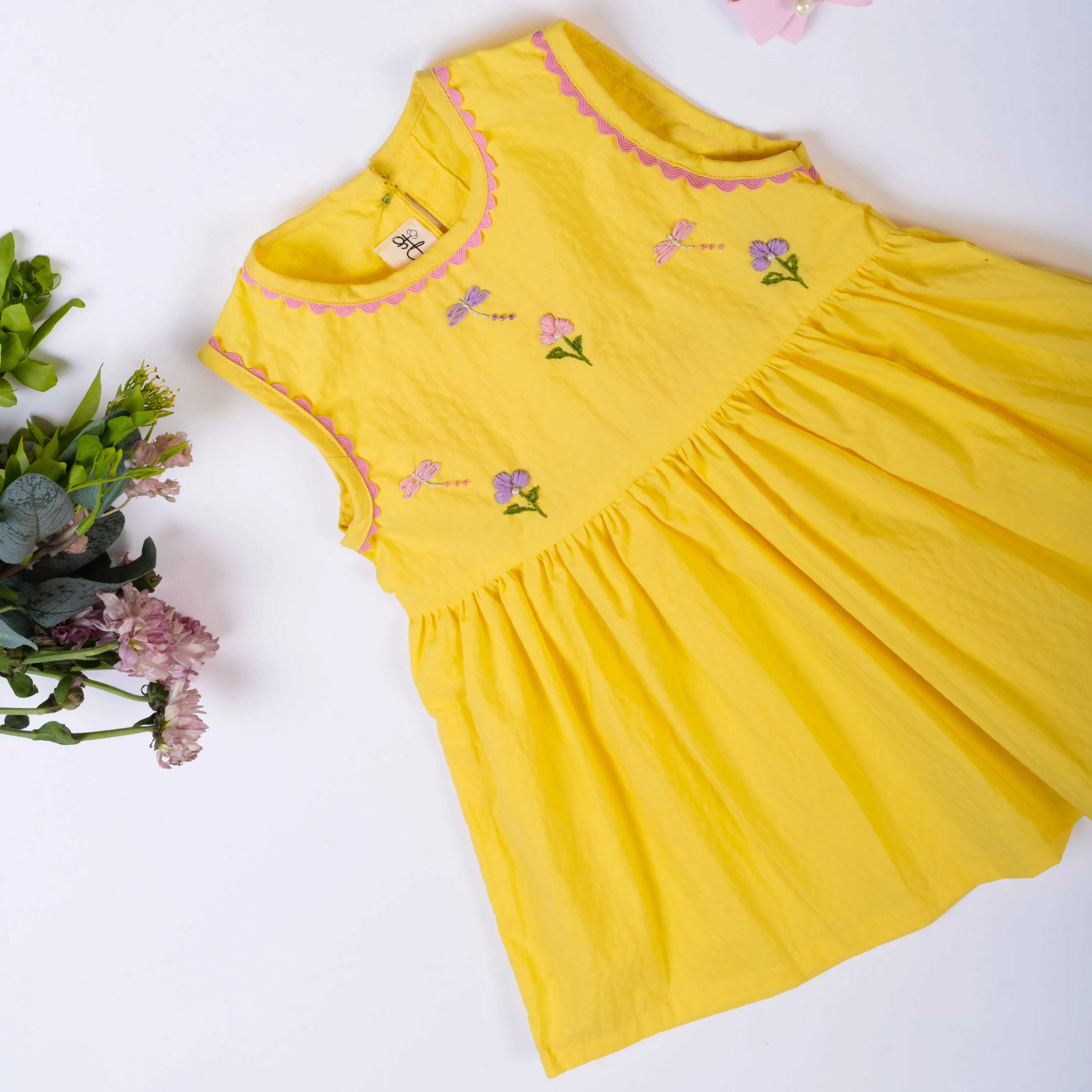 Yellow Anna Dragonfly Dress